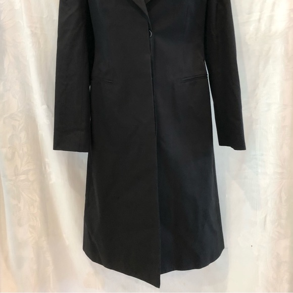 Chic ROMEO GIGLI Slim Black Coat 42 6 - Picture 3 of 9